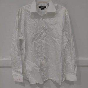 SOILED Calvin Klein Men's Slim Fit Dress Shirt White Sz 15.5 34/35 $75 2A157